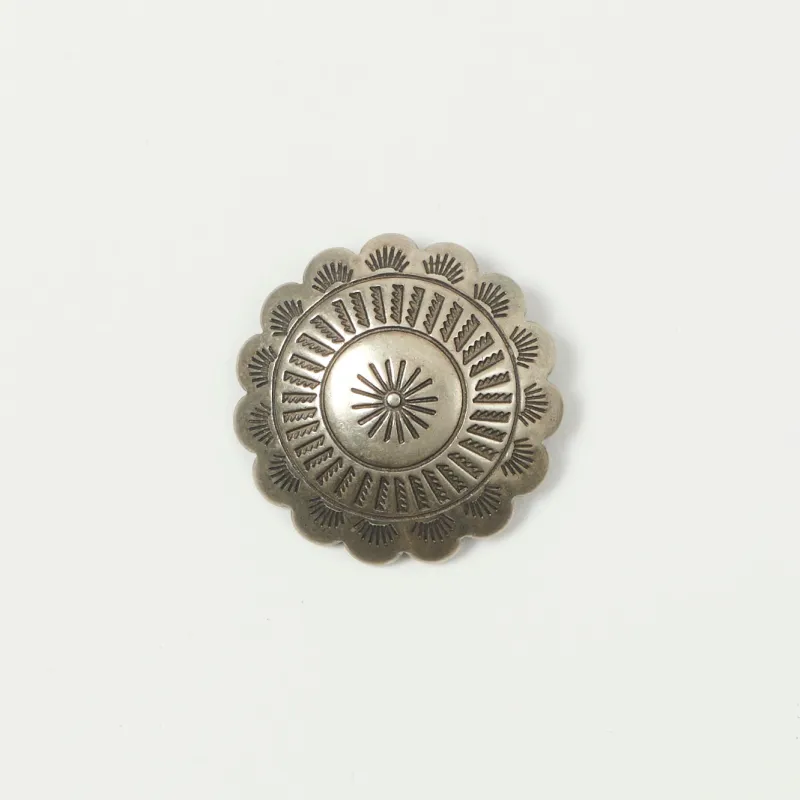 Yuketen 1 1/4" Concho Pin  - Nickel Silver sold by Son of a Stag