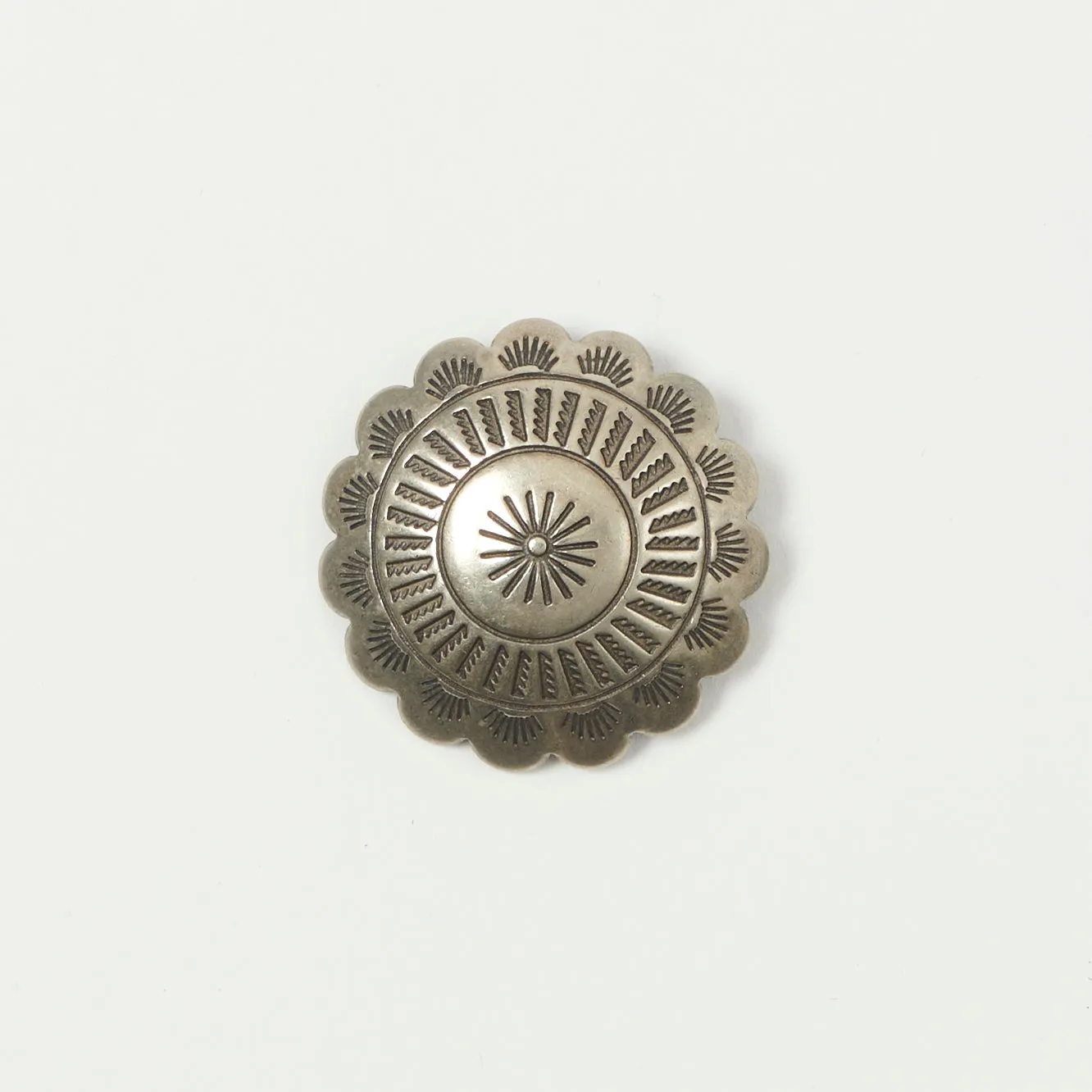 Yuketen 1 1/4" Concho Pin - Nickel Silver sold by Son of a Stag