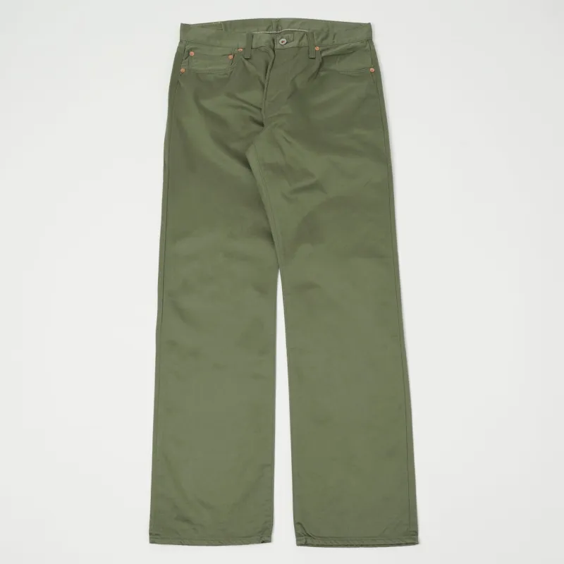 Spellbound Chino Cloth Regular Straight Jean - Olive Green sold by Son of a Stag