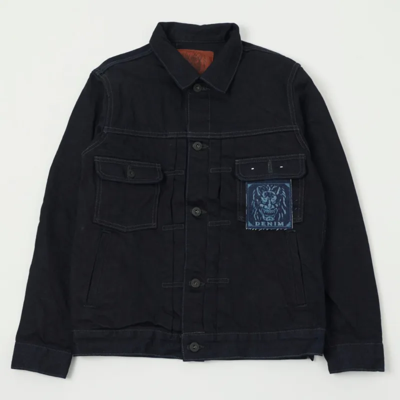 ONI Denim 02516P-14BLK Type II Denim Jacket - One Wash made by Oni