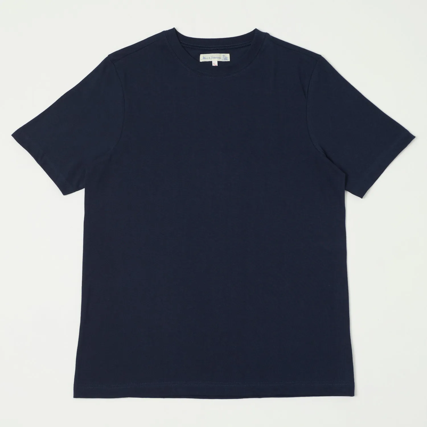 Merz b. Schwanen 1940s Relaxed Lightweight T-Shirt - Ink Blue sold by Son of a Stag