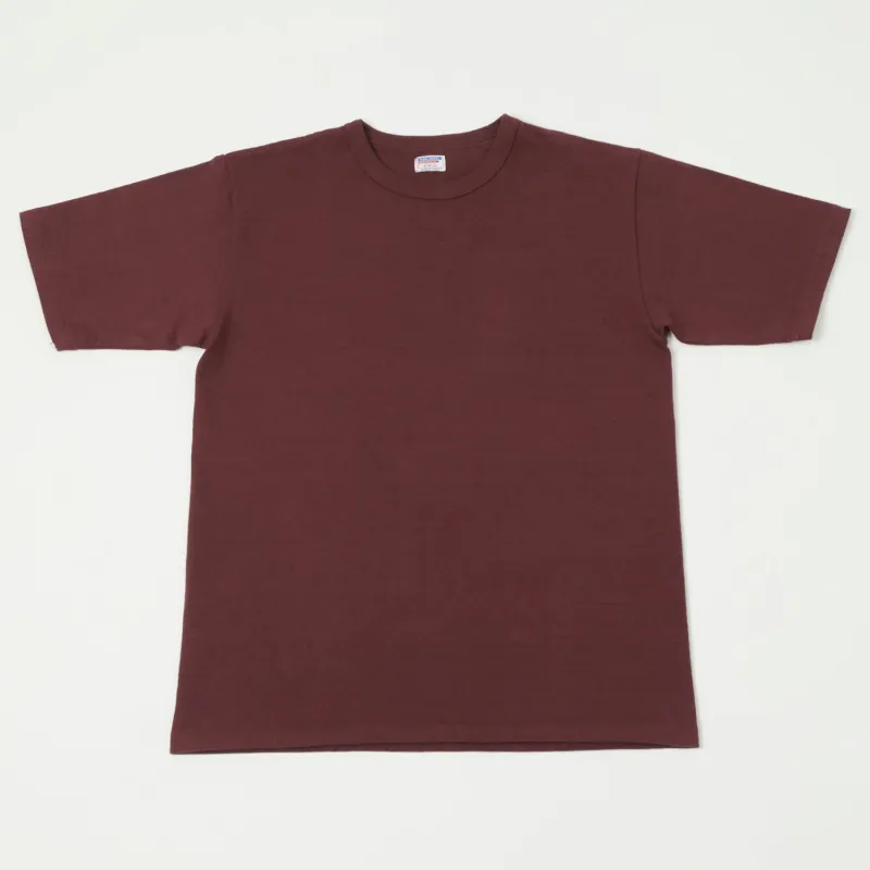 Dubbleworks Heavy Fabric Tee - Bordeaux sold by Son of a Stag