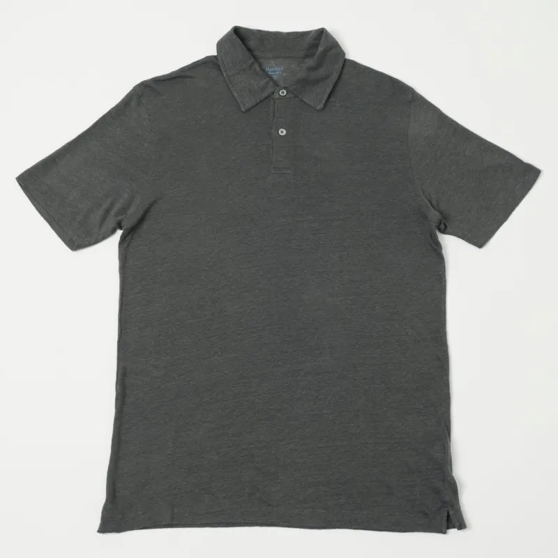 Hartford Linen Polo Shirt - Thunder sold by Son of a Stag