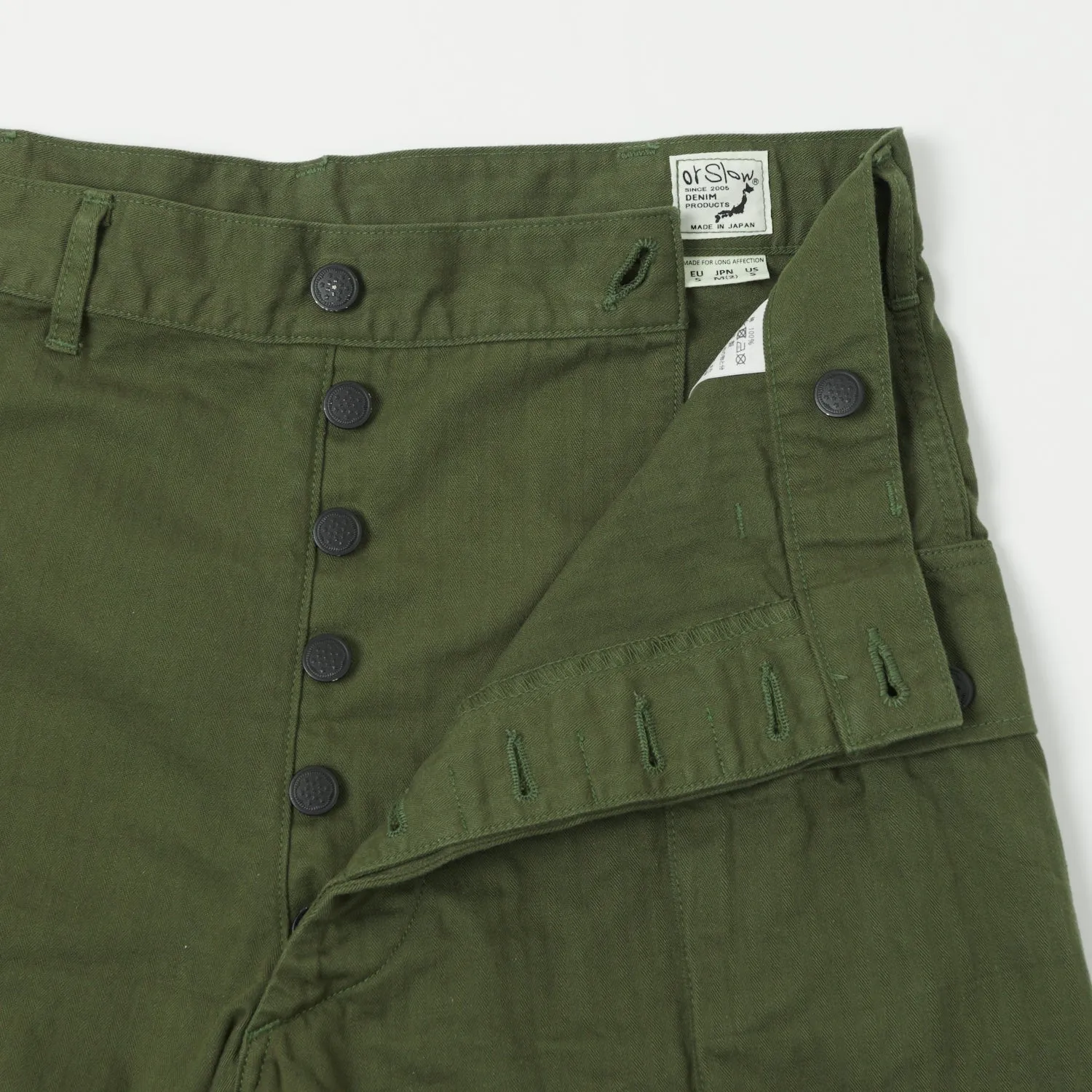 orSlow U.S. Army Two Pocket Cargo Short - Olive Green sold by Son of a Stag product image thumbnail 3