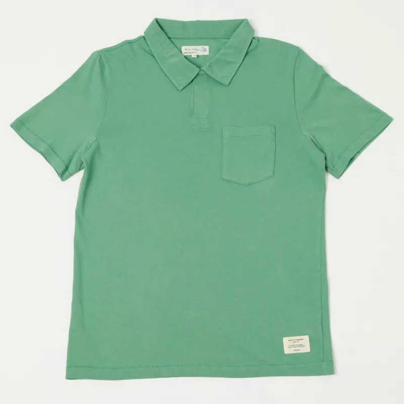 Merz b. Schwanen 'Good Basics' Classic Polo Shirt - Grass sold by Son of a Stag