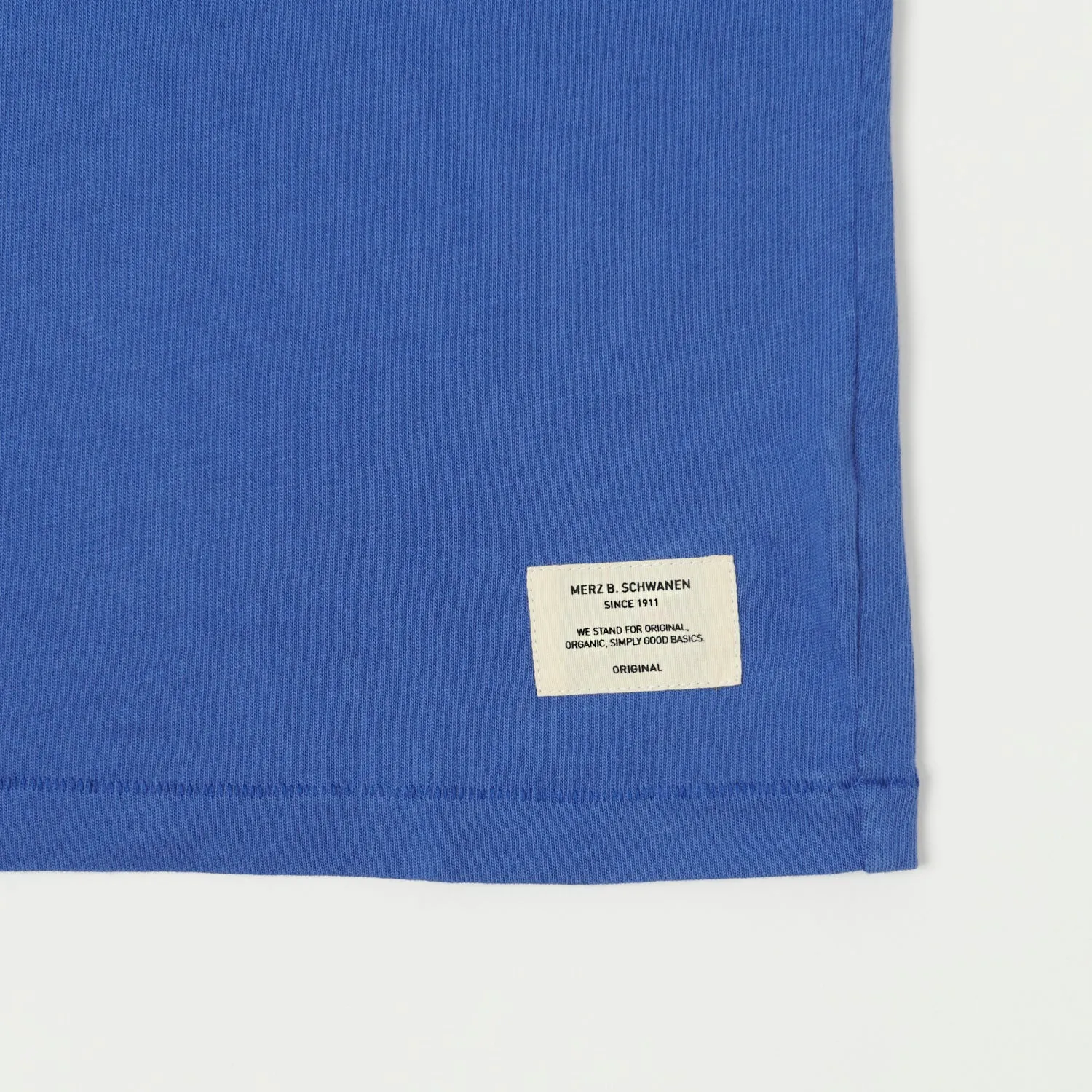 Merz b. Schwanen 'Good Basics' Classic Polo Shirt - Vintage Blue sold by Son of a Stag product image thumbnail 3