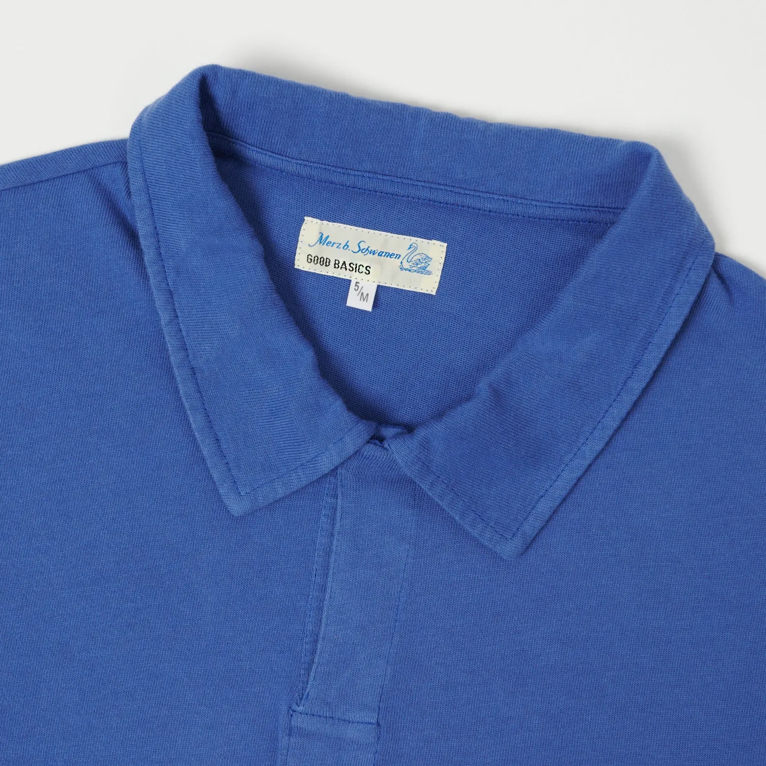 Merz b. Schwanen 'Good Basics' Classic Polo Shirt - Vintage Blue sold by Son of a Stag product image thumbnail 2