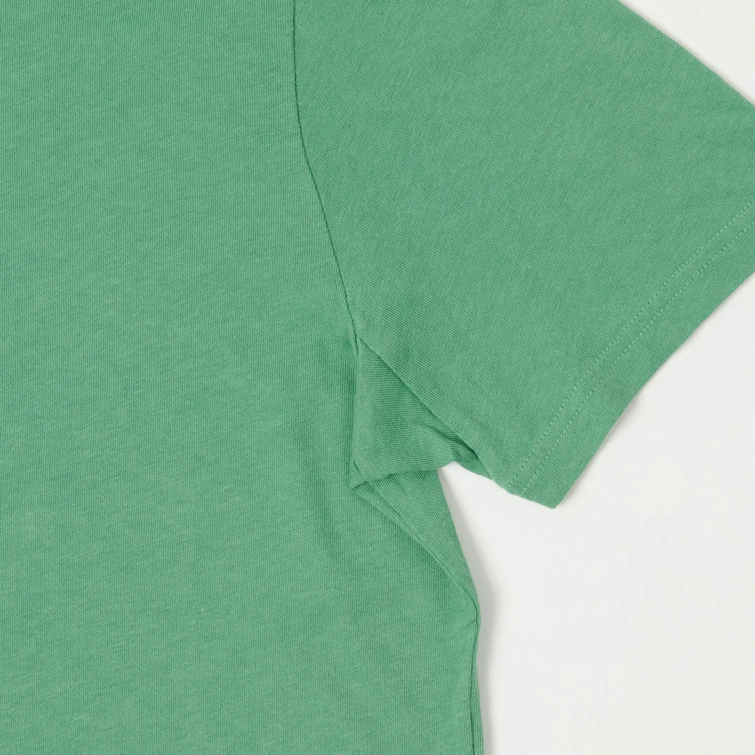 Merz b. Schwanen 'Good Basics' Vintage Wash T-Shirt - Grass sold by Son of a Stag product image thumbnail 4