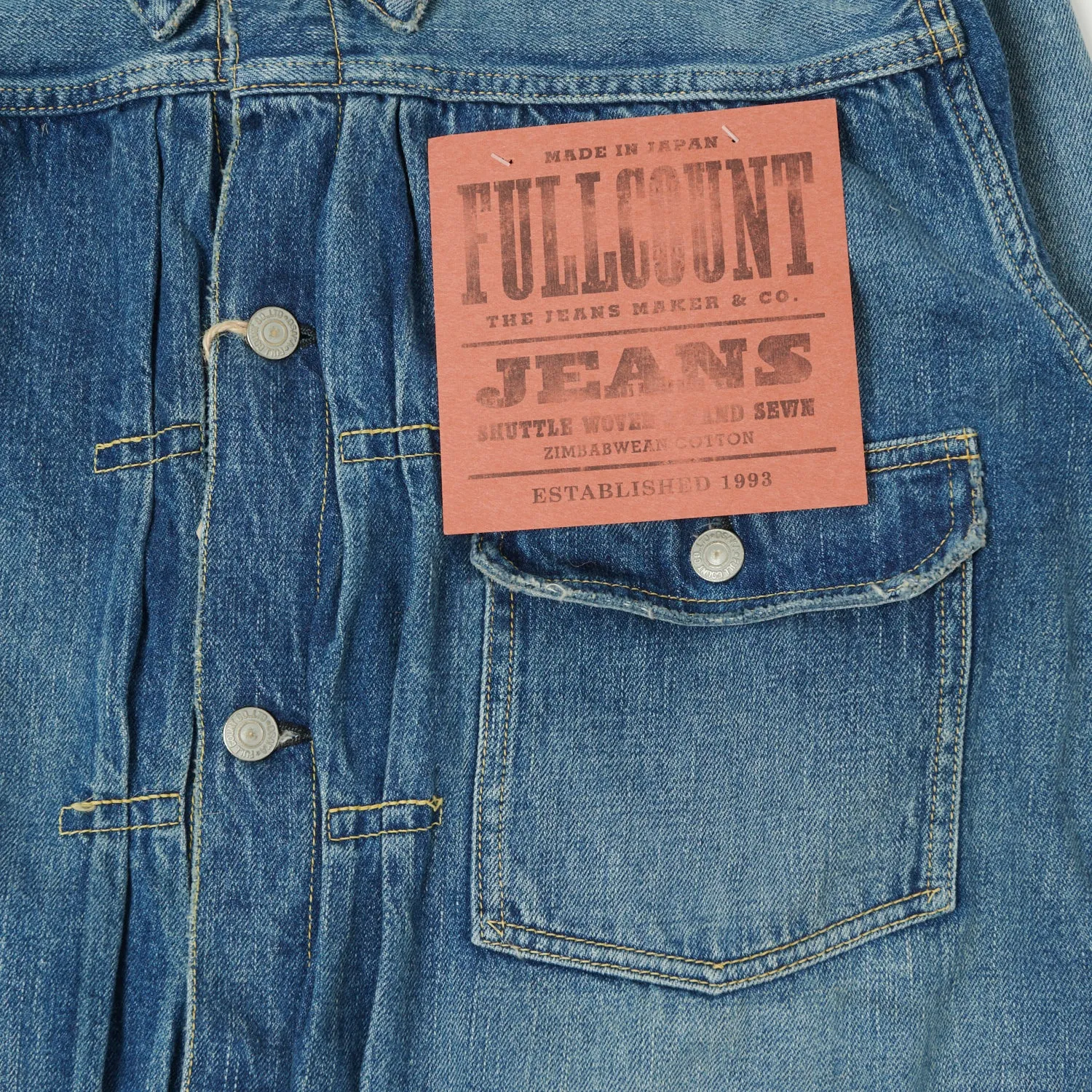 FULLCOUNT 2107SS 'Super Smooth' 11.5oz Type I Denim Jacket - 'Dartford' Wash sold by Son of a Stag product image thumbnail 3