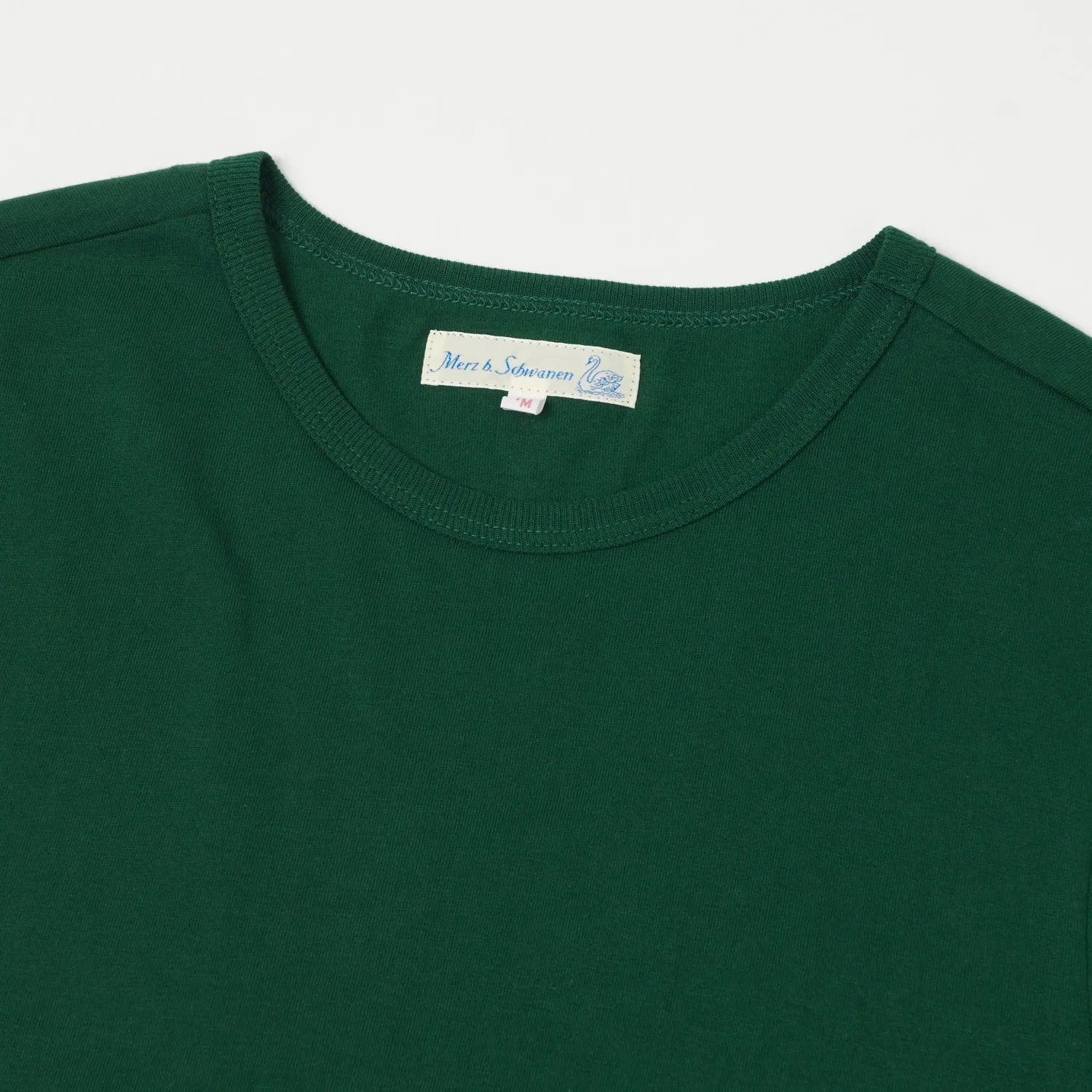 Merz b. Schwanen 1950s Classic Lightweight T-Shirt - Classic Green sold by Son of a Stag product image thumbnail 2