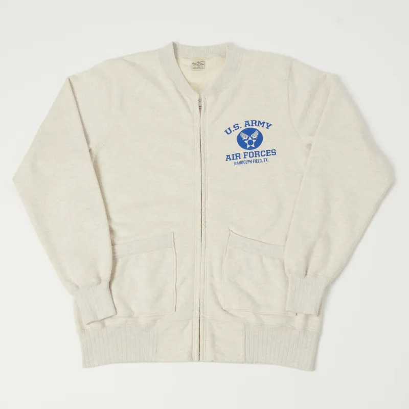 Buzz Rickson's U.S. Army Air Forces Zip Sweatshirt - Oatmeal sold by Son of a Stag