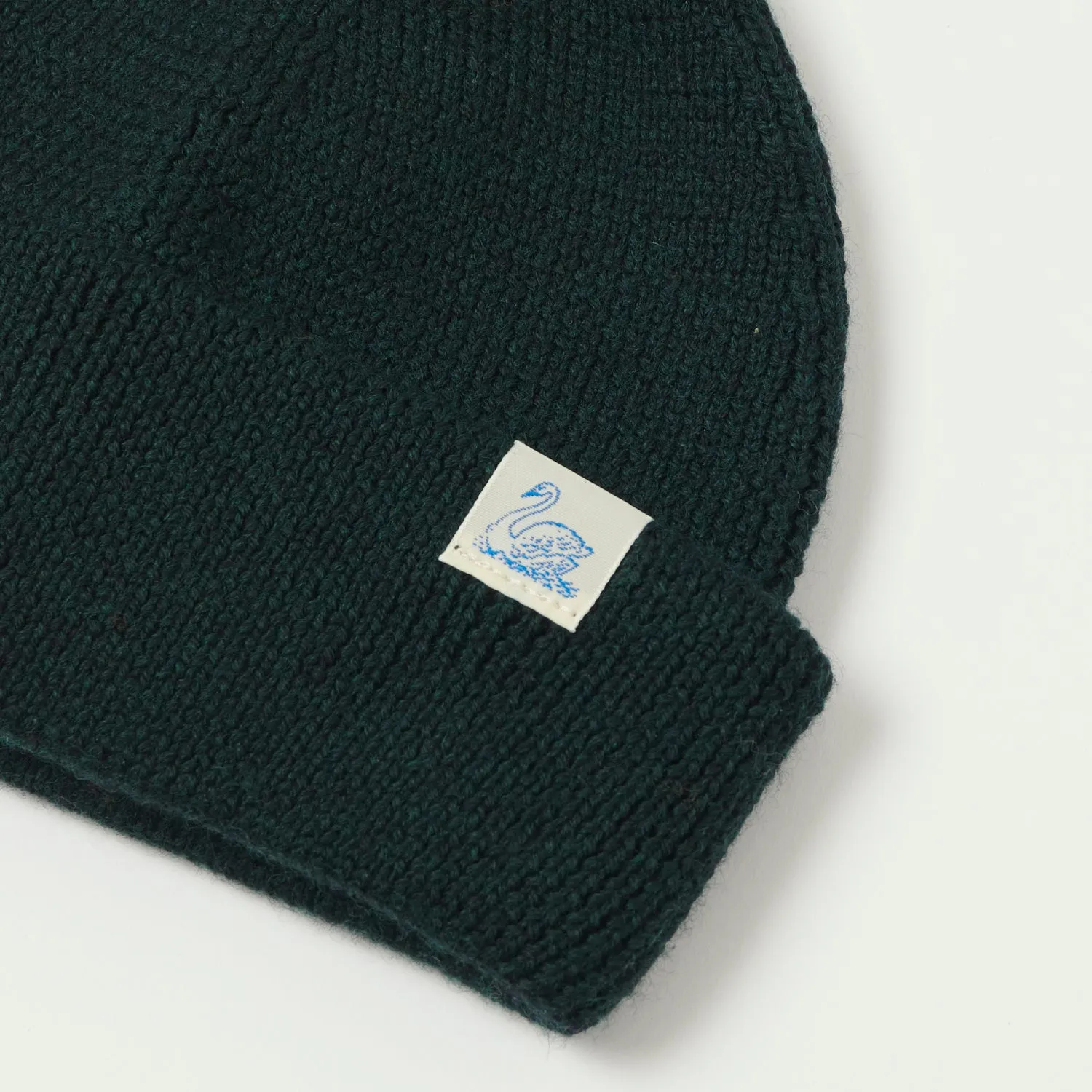Merz b. Schwanen 'Good Basics' Classic Wool Beanie - Dark Teal sold by Son of a Stag product image thumbnail 2