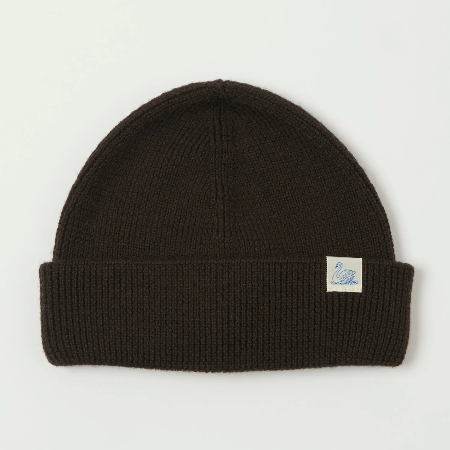 Merz b. Schwanen 'Good Basics' Classic Wool Beanie - Coffee sold by Son of a Stag