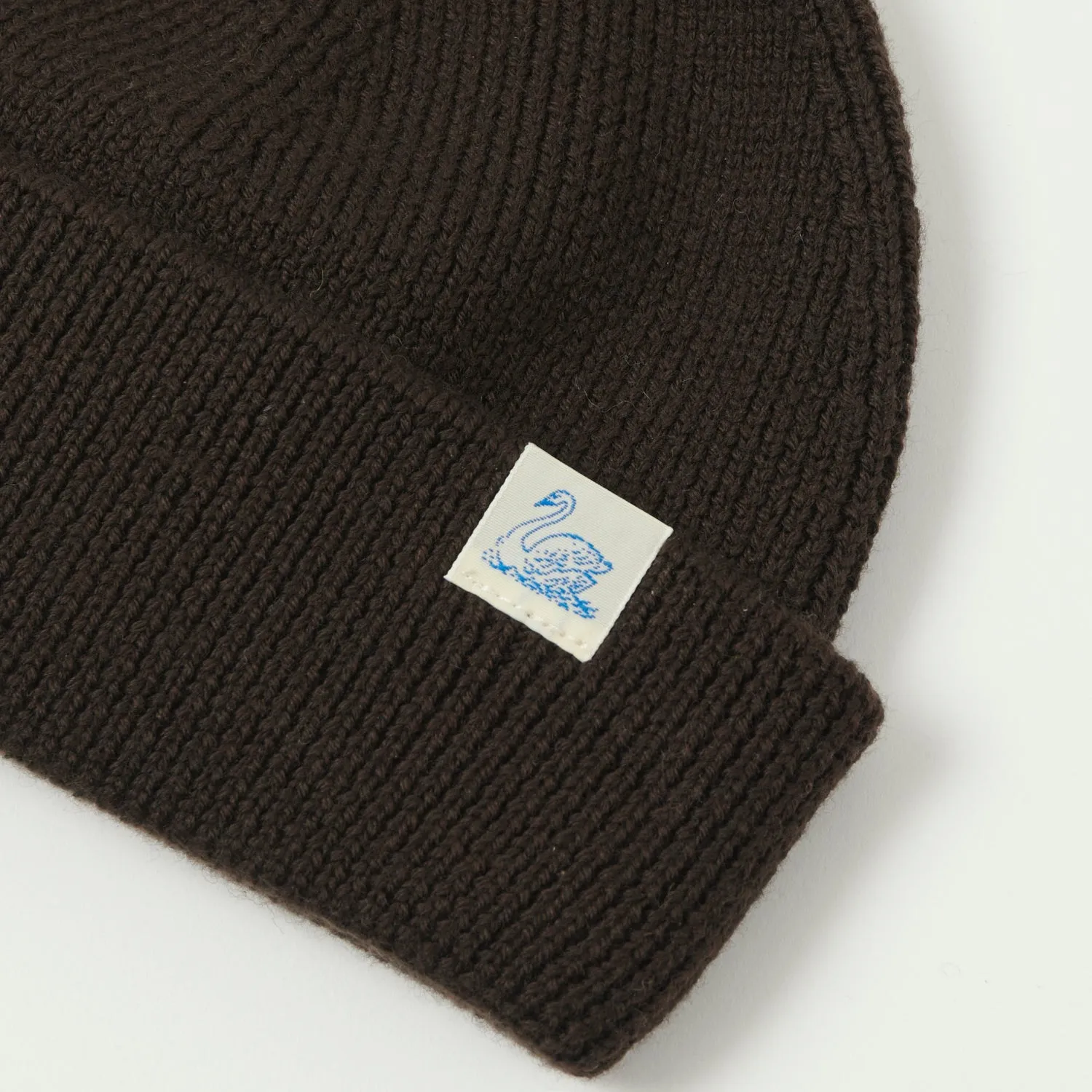 Merz b. Schwanen 'Good Basics' Classic Wool Beanie - Coffee sold by Son of a Stag product image thumbnail 2