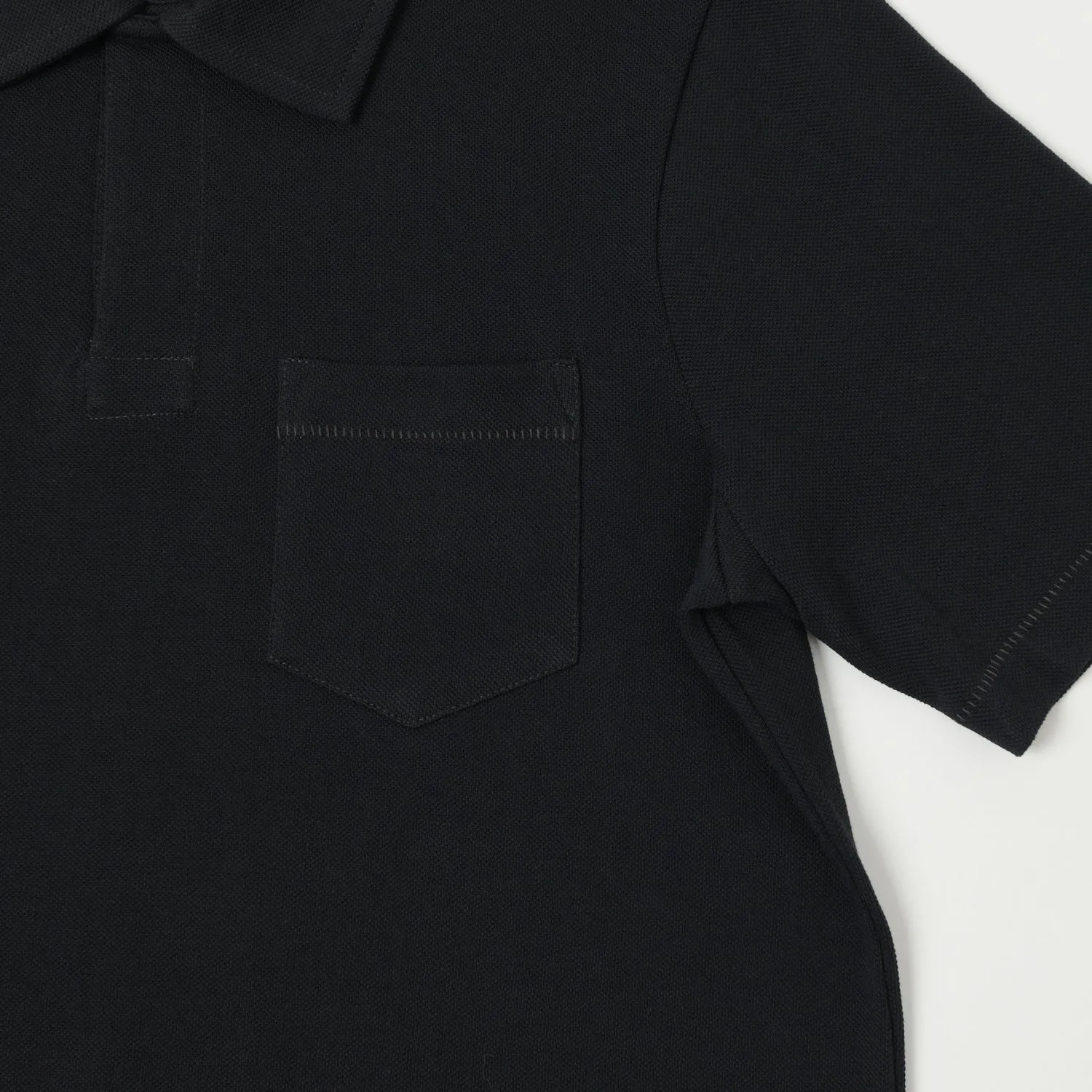 Merz b. Schwanen 2PKPL Pocket Polo Shirt - Charcoal sold by Son of a Stag product image thumbnail 4