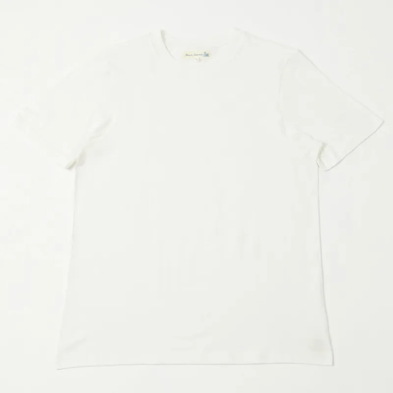 Merz b. Schwanen 1940s Relaxed Lightweight T-Shirt - White sold by Son of a Stag