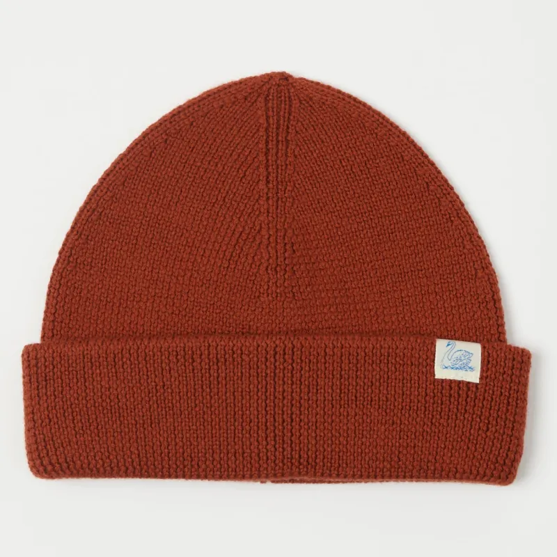 Merz b. Schwanen 'Good Basics' Classic Wool Beanie - Clay sold by Son of a Stag