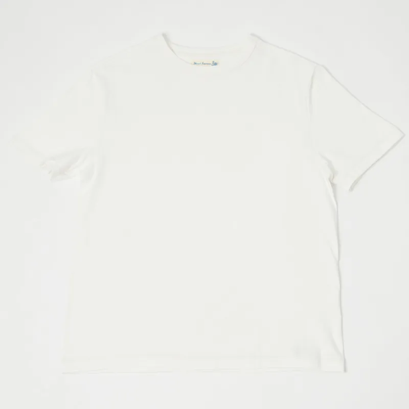 Merz b. Schwanen 214 Relaxed T-Shirt - White sold by Son of a Stag