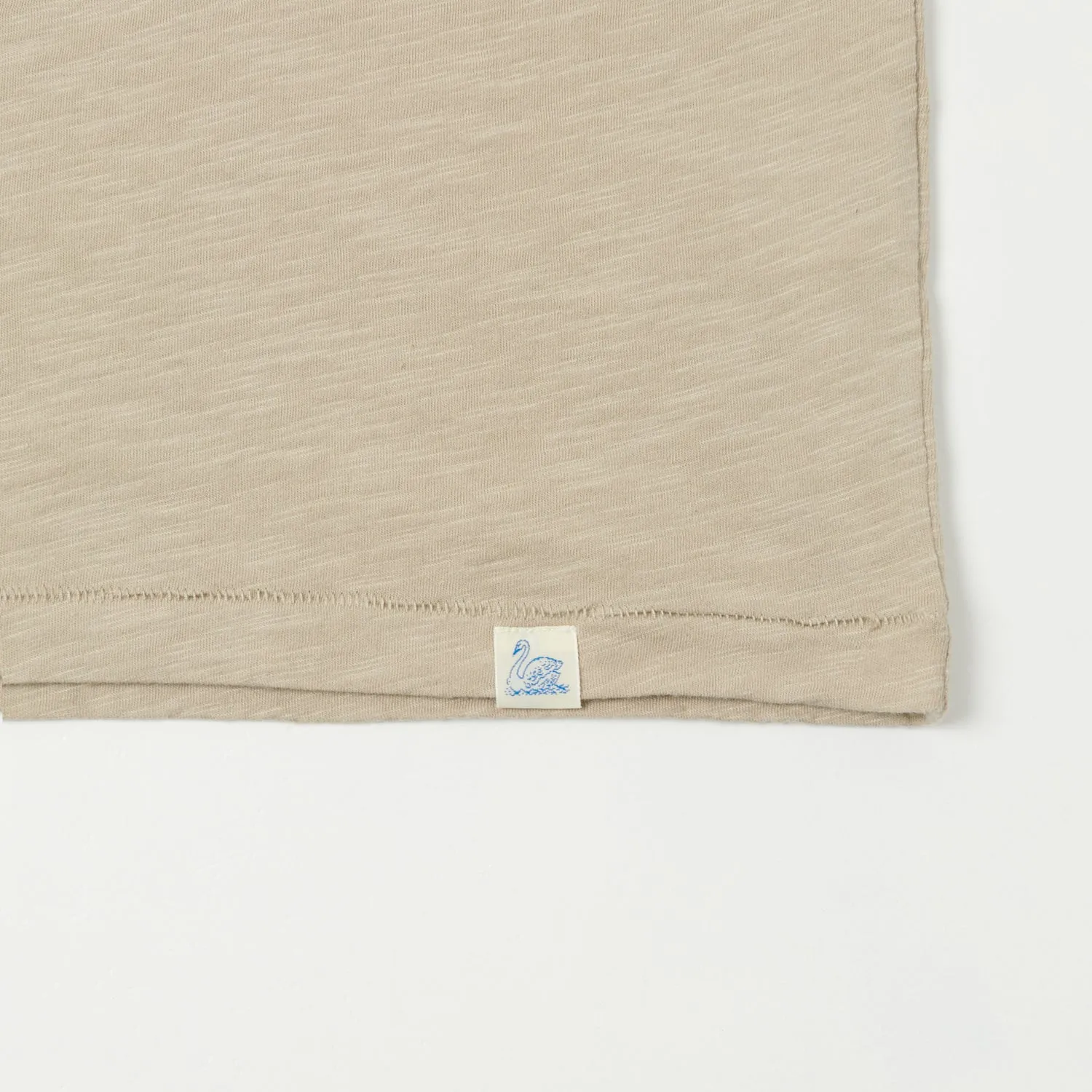 Merz b. Schwanen SCT04 Pima Slub Cotton T-Shirt - Greige sold by Son of a Stag product image thumbnail 3