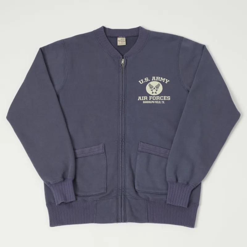 Buzz Rickson's U.S. Army Air Forces Zip Sweatshirt - Navy sold by Son of a Stag