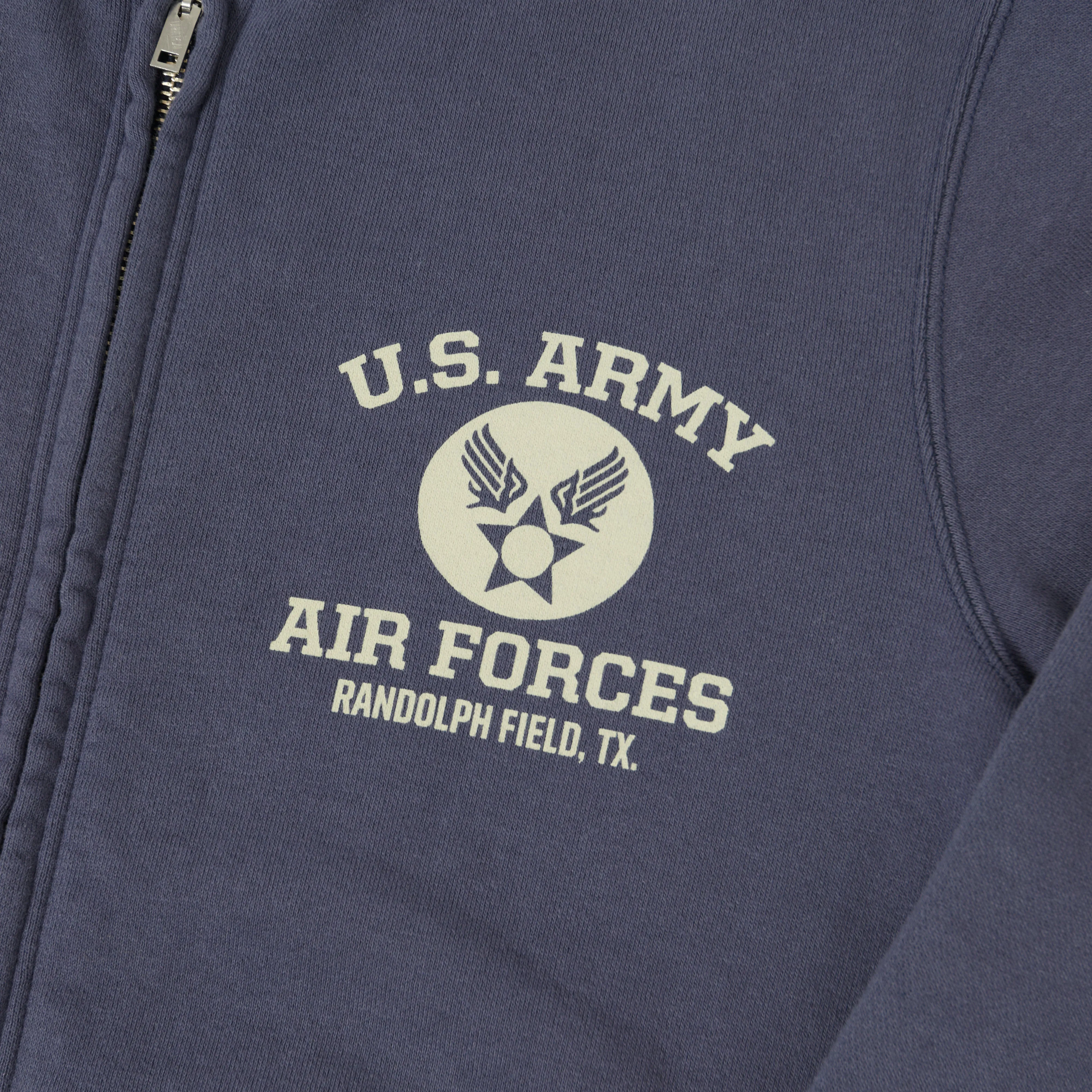 Buzz Rickson's U.S. Army Air Forces Zip Sweatshirt - Navy sold by Son of a Stag product image thumbnail 4