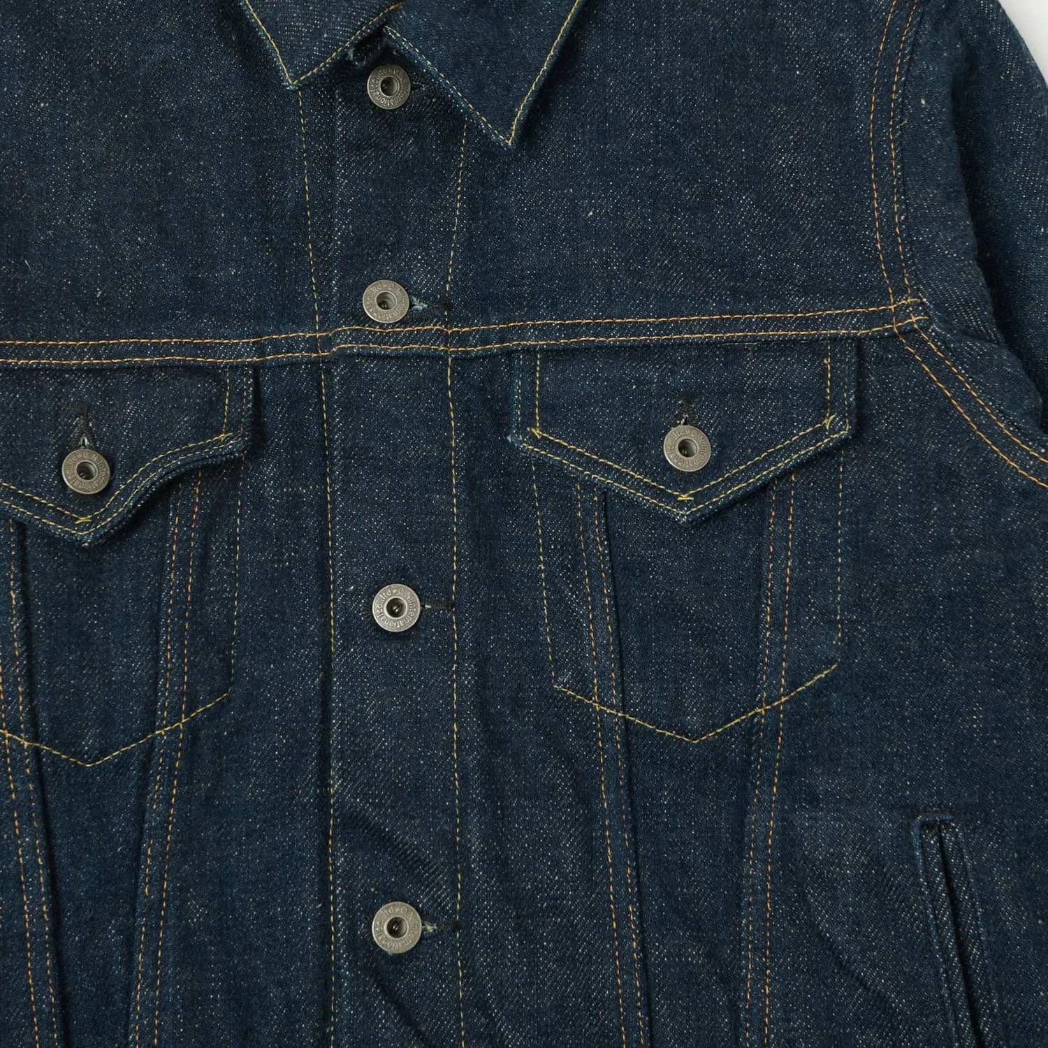 ONI Denim 02527P-KABEG 'Secret Denim Kabuki Beige' Type-III Pocket Denim Jacket - Rinsed sold by Son of a Stag product image thumbnail 3