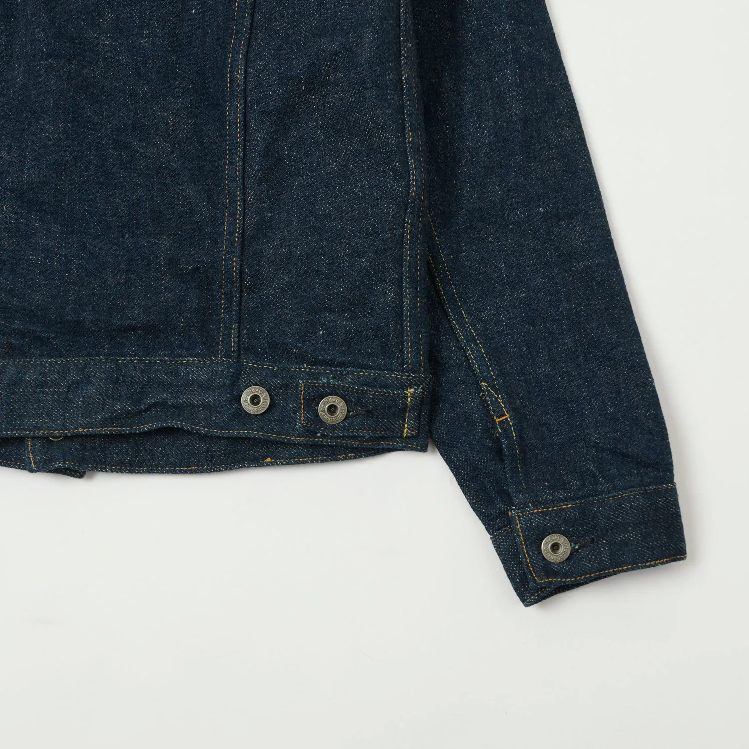 ONI Denim 02527P-KABEG 'Secret Denim Kabuki Beige' Type-III Pocket Denim Jacket - Rinsed sold by Son of a Stag product image thumbnail 5