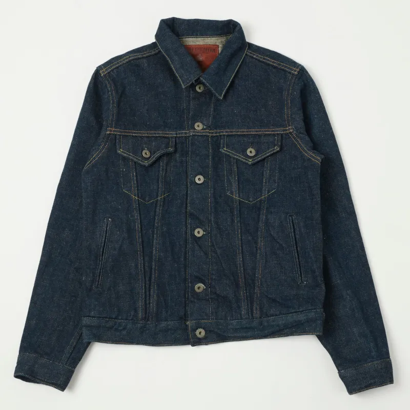 ONI Denim 02527P-KABEG 'Secret Denim Kabuki Beige' Type-III Pocket Denim Jacket - Rinsed sold by Son of a Stag