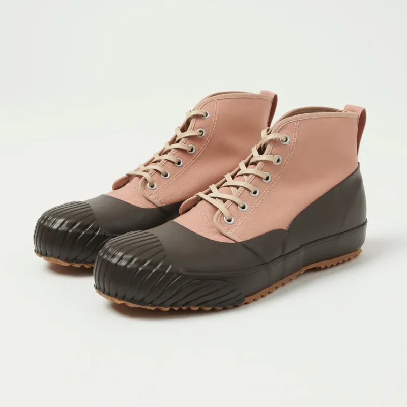 Moonstar 'Alweather' Rubber Covered Hi-Top Sneaker - Coral sold by Son of a Stag