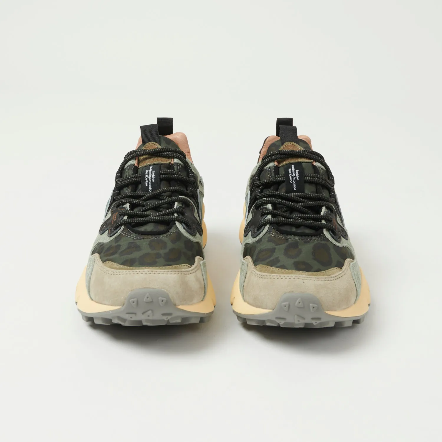 Flower Mountain Yamano 3 Suede/Nylon Sneaker - Anthracite/Green sold by Son of a Stag product image thumbnail 3