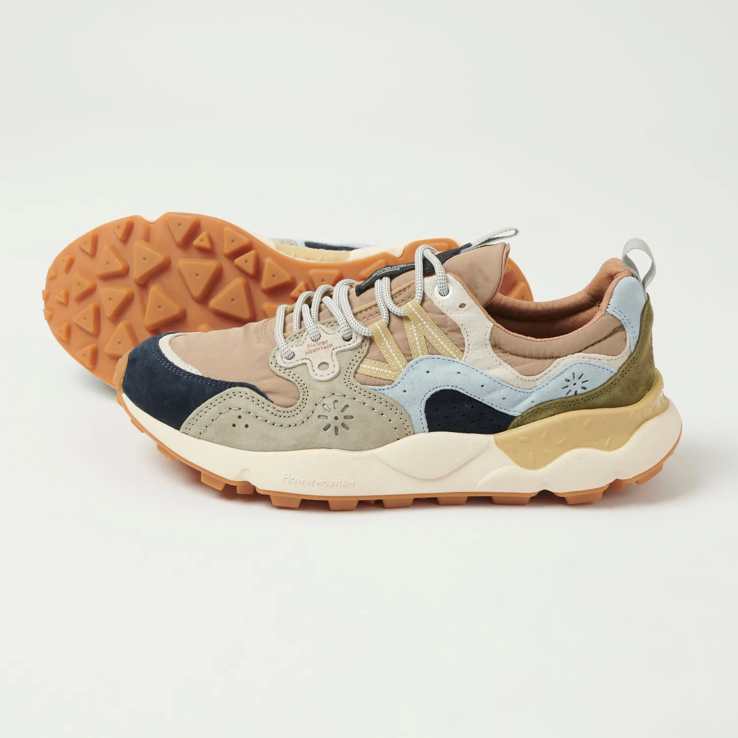 Flower Mountain Yamano 3 Man Suede/Nylon Sneaker - Black/Brown/Army Green sold by Son of a Stag product image thumbnail 2