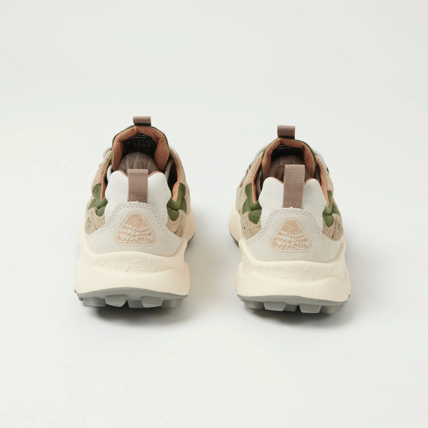 Flower Mountain Yamano 3 Suede/Nylon Sneaker - Off White/Military/Green sold by Son of a Stag product image thumbnail 4