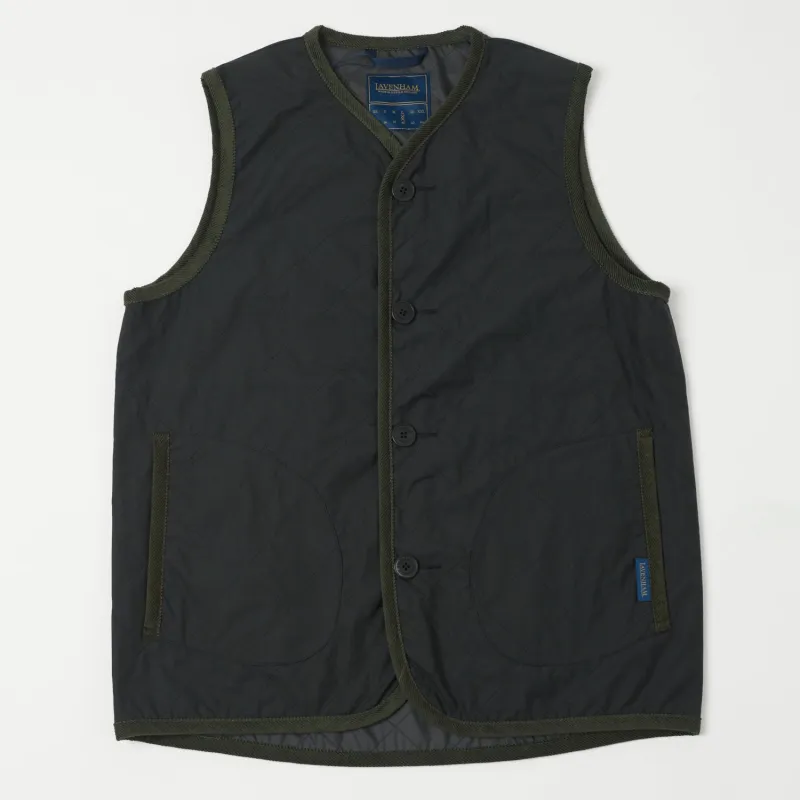 Lavenham Unwadded Gilet - Black sold by Son of a Stag