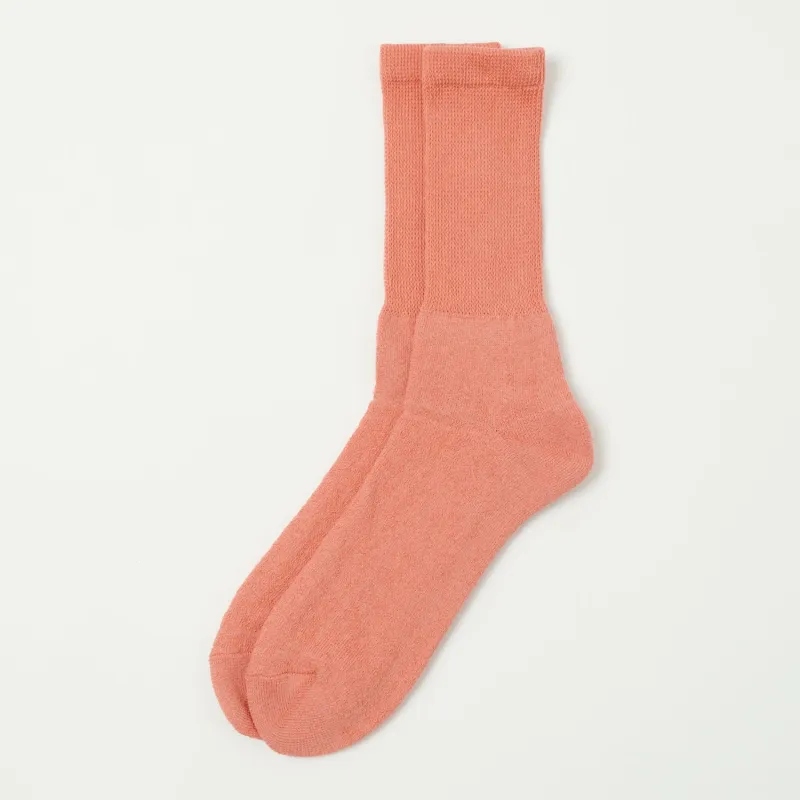 Anonymous Ism Organic Cotton Supersoft Crew Sock - Soft Pink sold by Son of a Stag