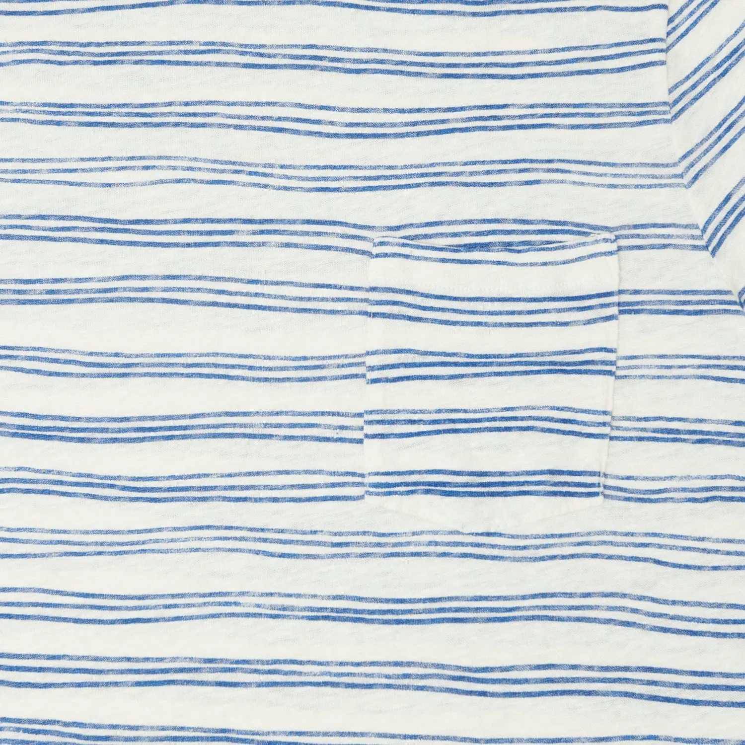 Hartford Linen Painted Stripe T-Shirt - White/Blue sold by Son of a Stag product image thumbnail 3