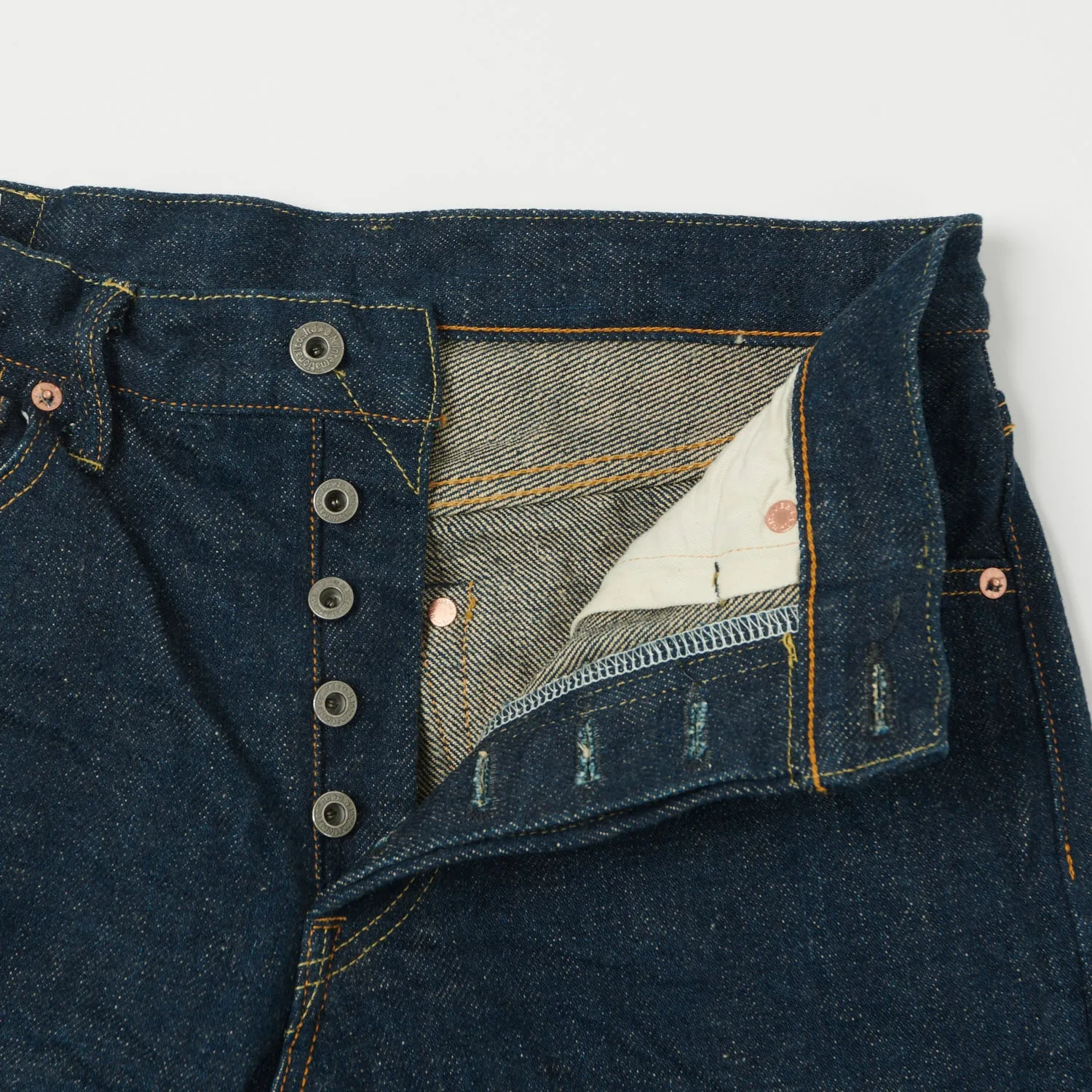 ONI Denim 246ZR-KABEG 20oz Secret Denim Kabuki Emi Relaxed Tapered Jean - One Wash sold by Son of a Stag product image thumbnail 4