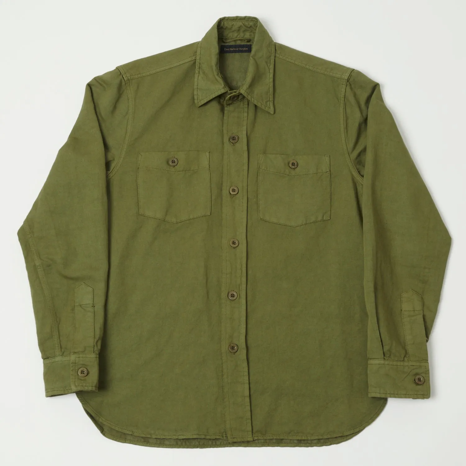East Harbour Surplus 'Dickies 394' Overshirt - Green sold by Son of a Stag