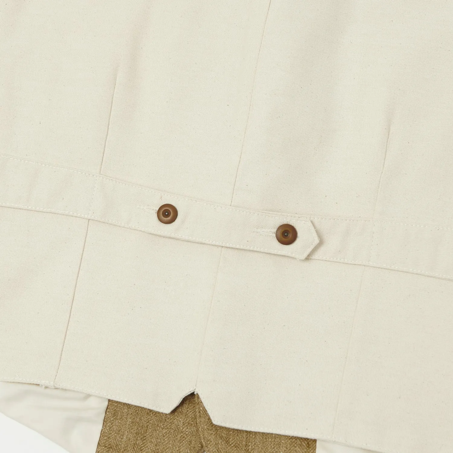 East Harbour Surplus 'Smith' Vest - Herringbone Brown/White sold by Son of a Stag product image thumbnail 2