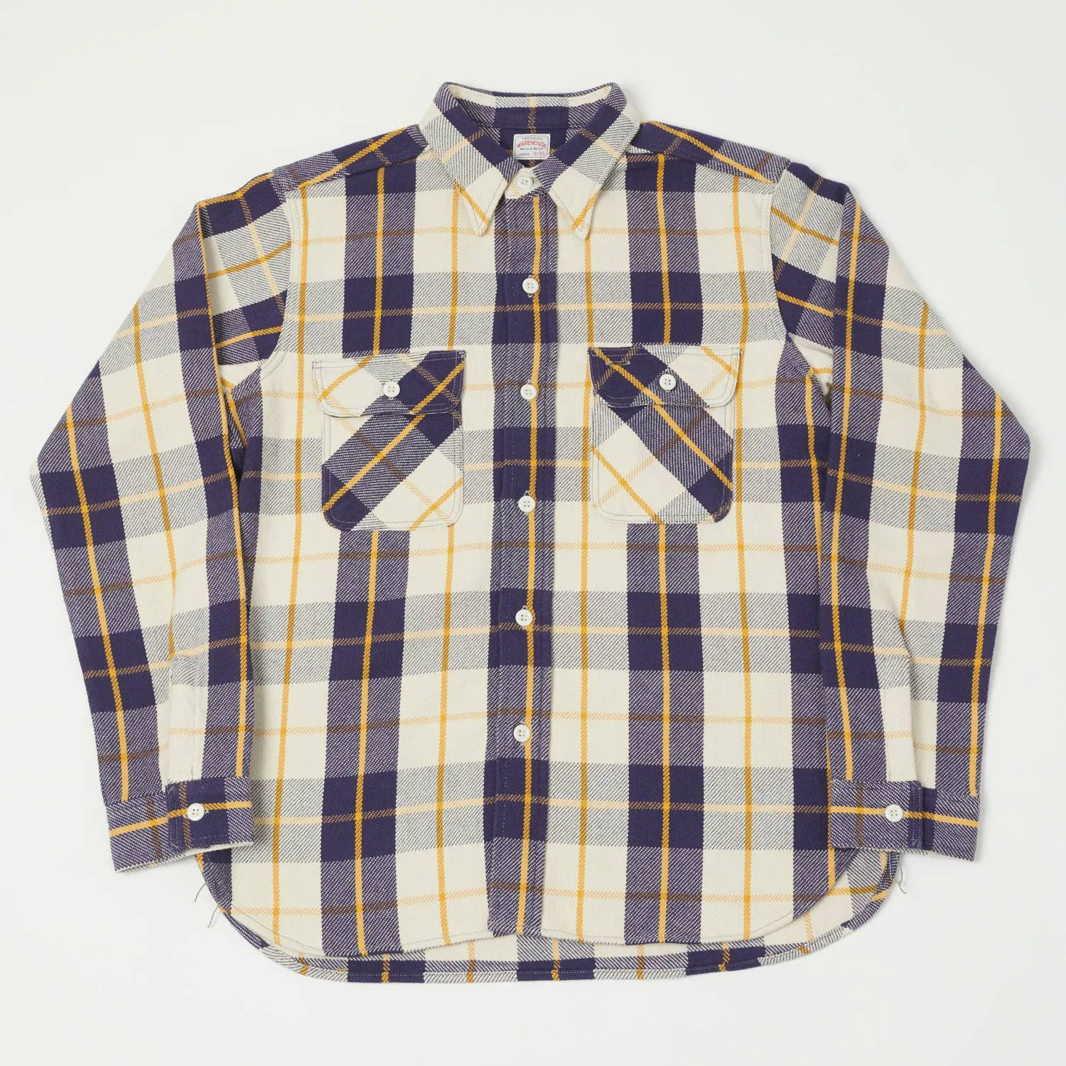 Warehouse & Co 3104 Plaid Flannel Shirt - Navy sold by Son of a Stag