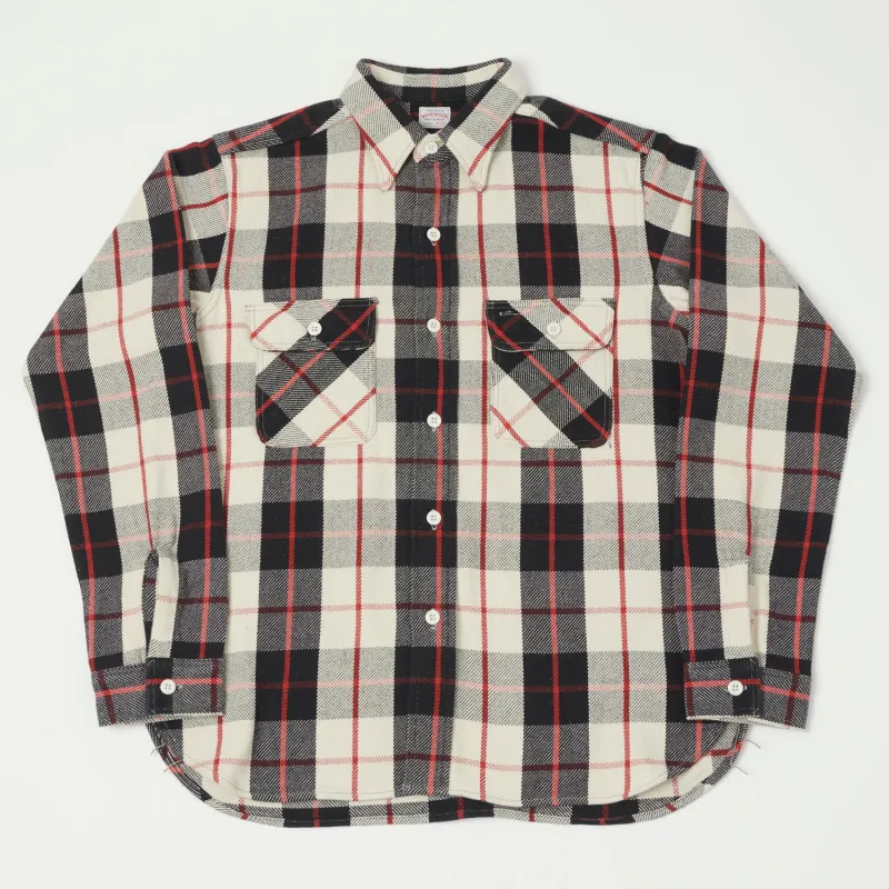 Warehouse & Co 3104 Plaid Flannel Shirt - Black/Red sold by Son of a Stag