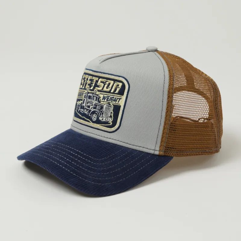 Stetson 'Heavy Duty' Trucker Cap - Blue/Brown sold by Son of a Stag