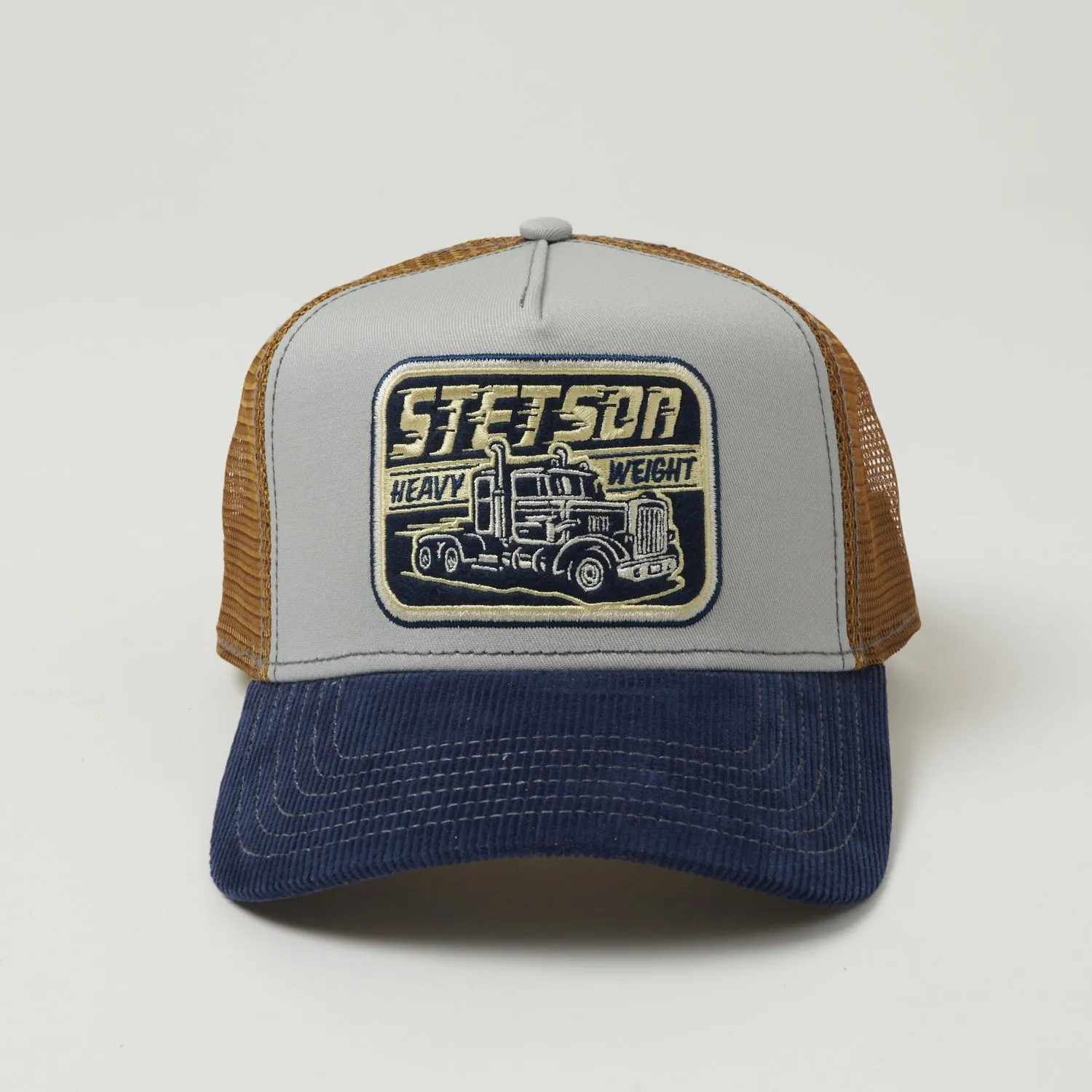 Stetson 'Heavy Duty' Trucker Cap - Blue/Brown sold by Son of a Stag product image thumbnail 2