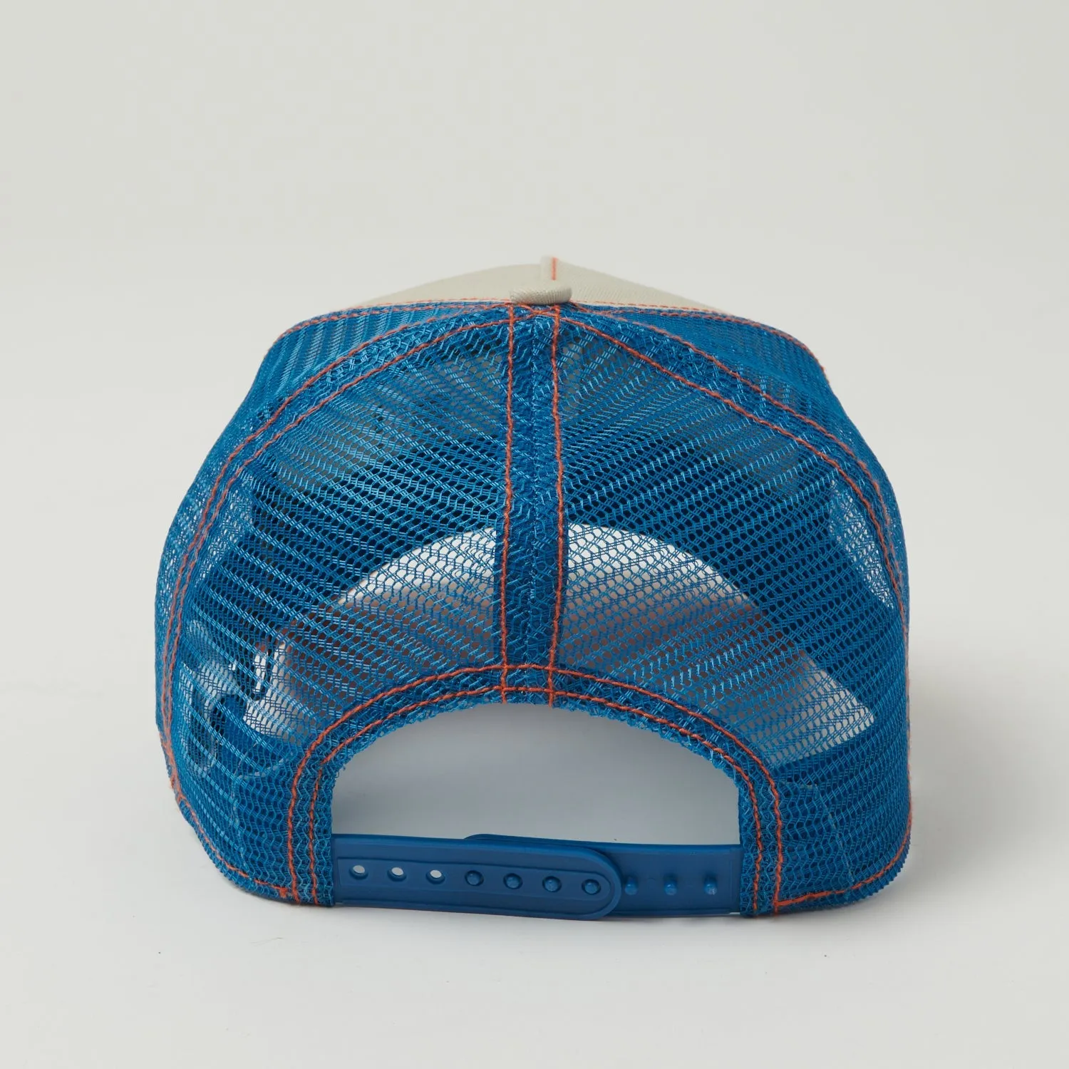 Stetson 'Stetson Garage' Trucker Cap - Orange/Blue sold by Son of a Stag product image thumbnail 3