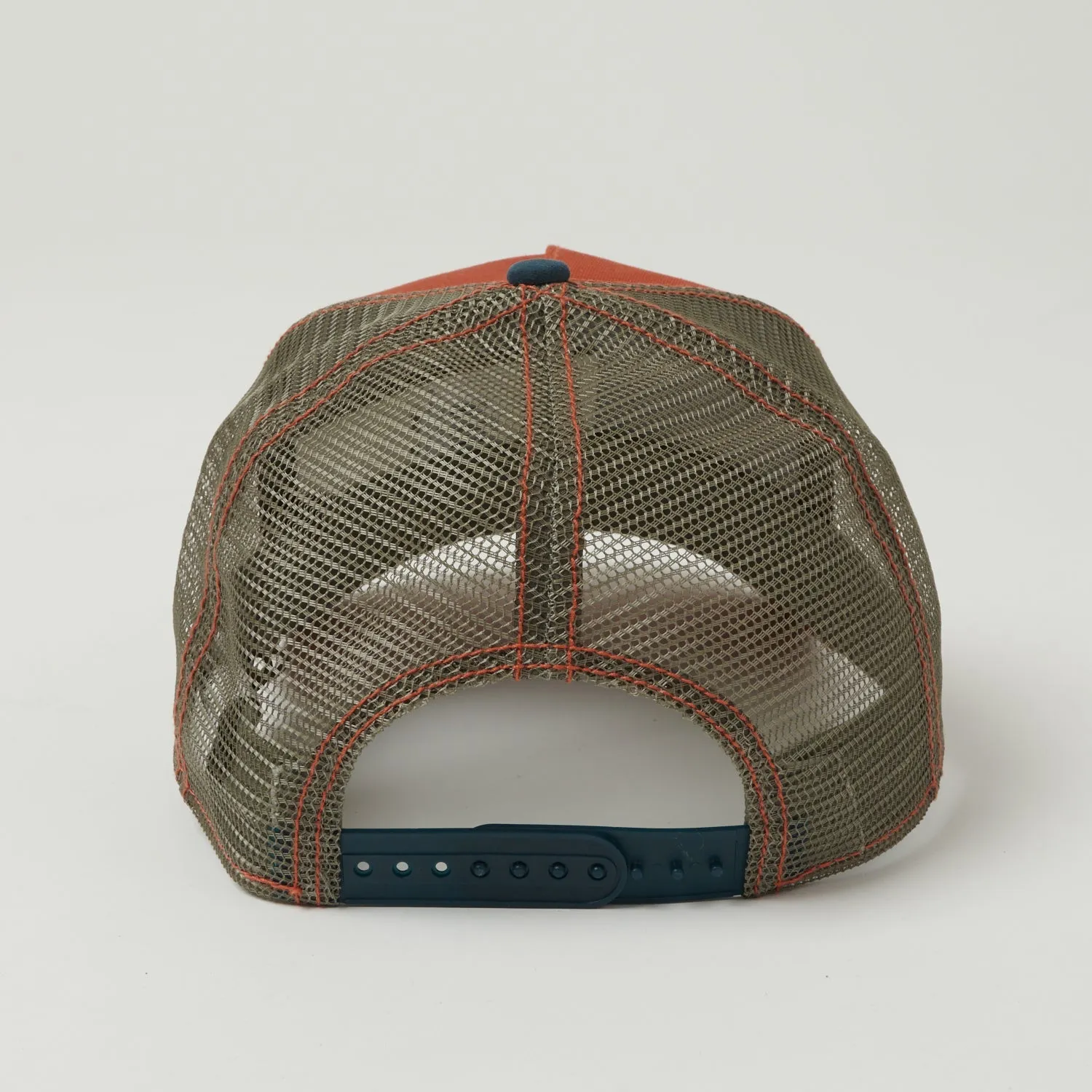 Stetson 'Canoe' Trucker Cap - Rust/Blue/Grey sold by Son of a Stag product image thumbnail 3