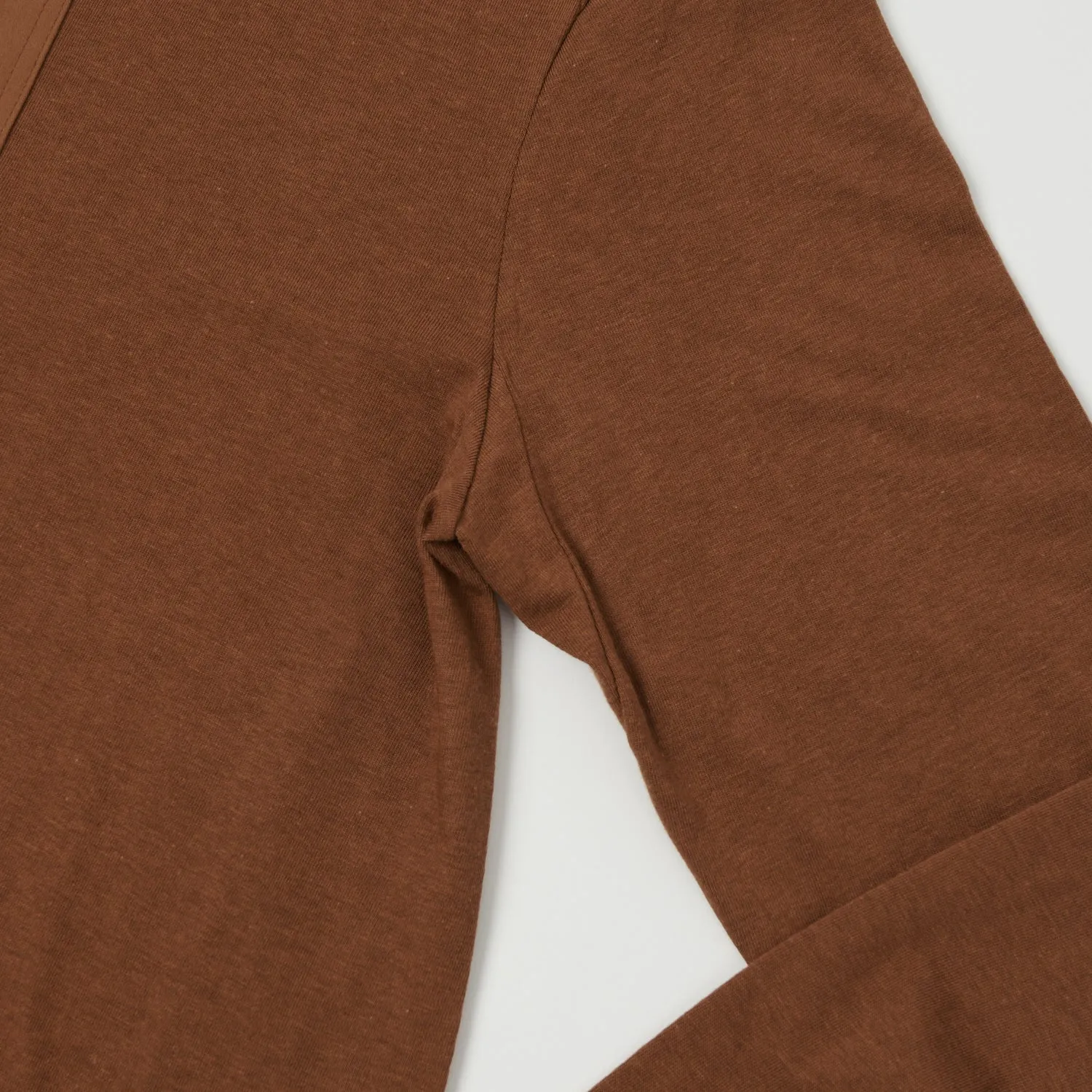 Merz b. Schwanen 102 Loopwheel Henley Shirt - Tan sold by Son of a Stag product image thumbnail 3