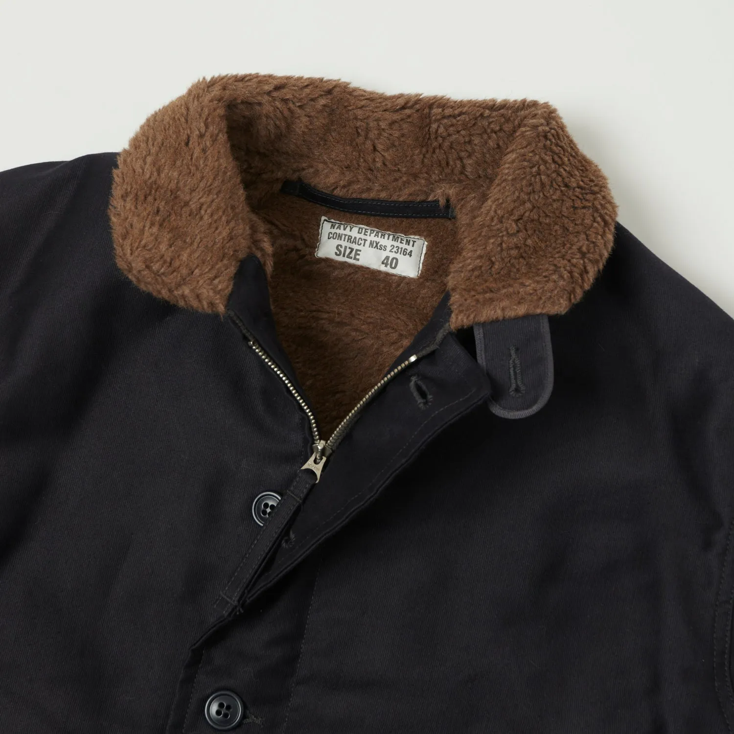 TOYS McCOY U.S. Navy N-1 Deck Jacket - Navy sold by Son of a Stag product image thumbnail 2