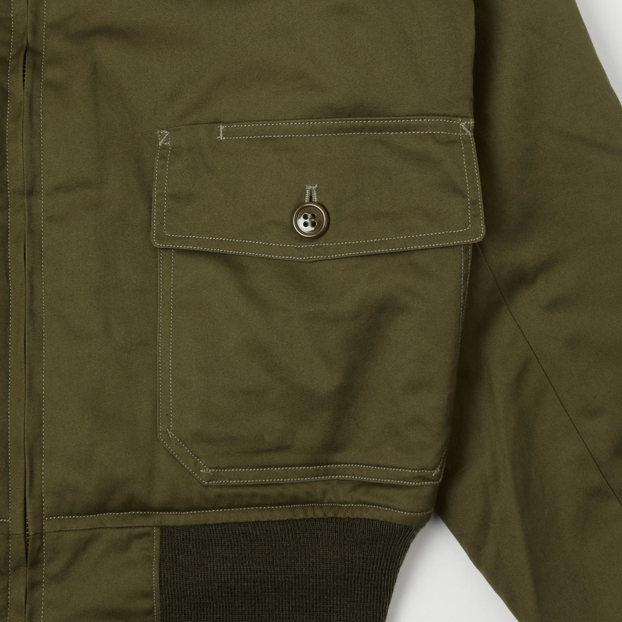 Buzz Rickson's 'Rough Wear Clothing Co' B-10 Flight Jacket - Olive Drab sold by Son of a Stag product image thumbnail 3