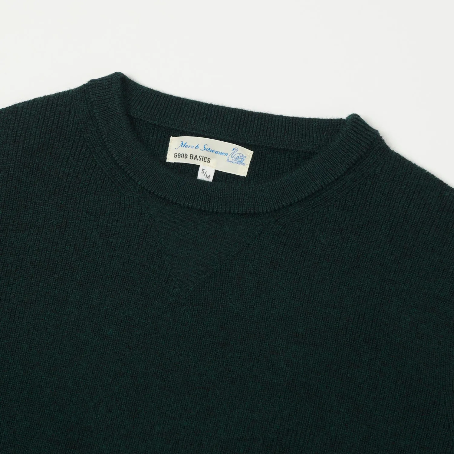 Merz b. Schwanen 'Good Basics' Extra Fine Merino Wool Pullover - Dark Teal sold by Son of a Stag product image thumbnail 2