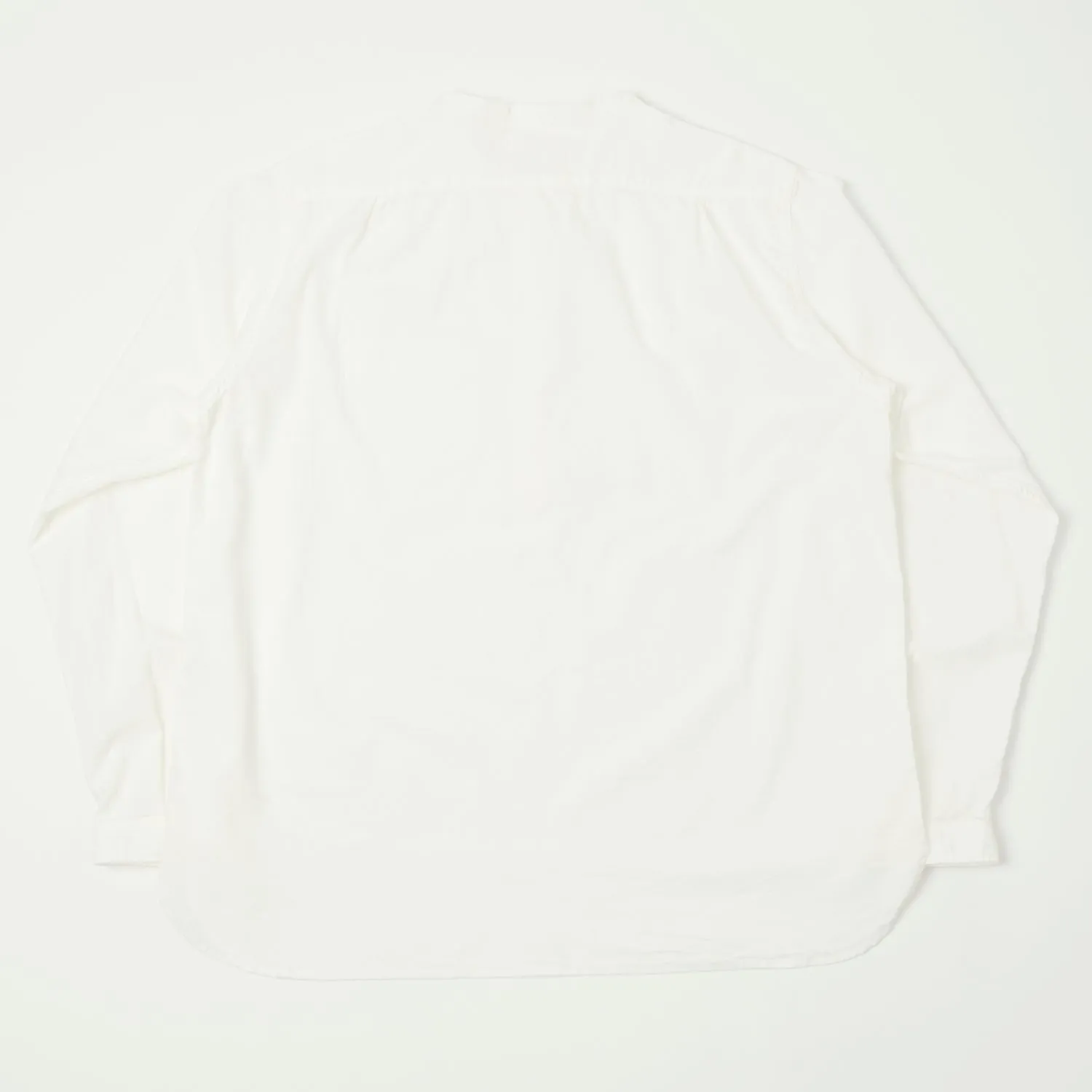 FULLCOUNT 4900 Stand Collar Pullover Chambray Shirt - White sold by Son of a Stag product image thumbnail 5
