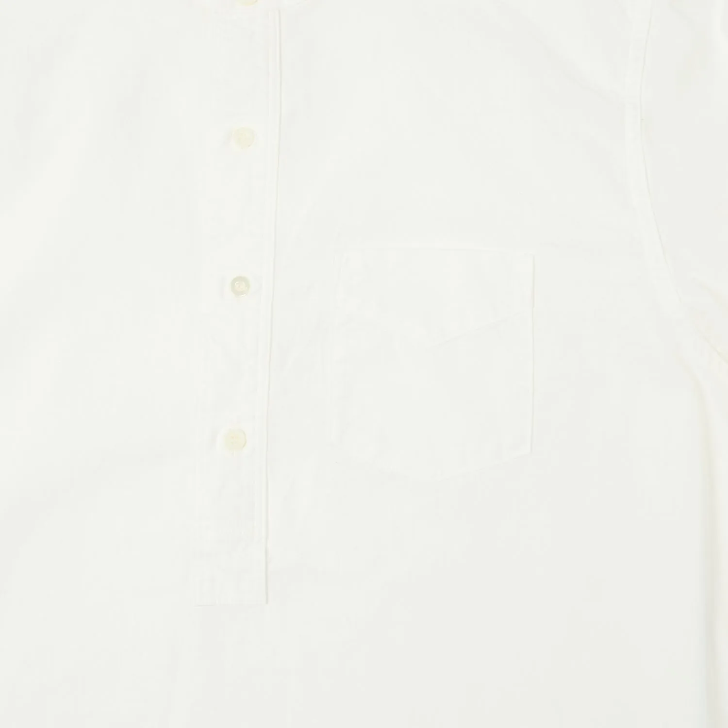 FULLCOUNT 4900 Stand Collar Pullover Chambray Shirt - White sold by Son of a Stag product image thumbnail 4